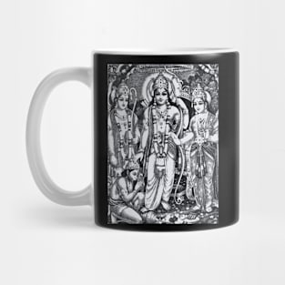 Shri Ram and Family drawing Mug